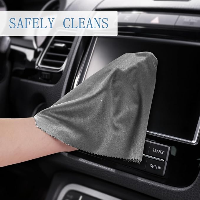 Frienda 12 Pack Large Microfiber Glass Cleaning Cloths 12 x 12 Inch Oversized - Image 5