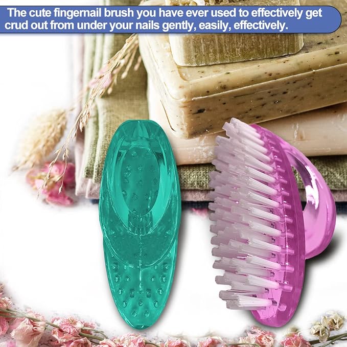 Handle Grip Nail Brush for Cleaning Fingernails Hands & Under Nails, Stiff - Image 6