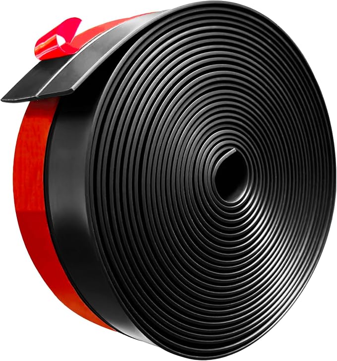Silicone Weather Stripping, 2 inch x 20 Ft Door Draft Stopper Window Seal Strip by Noabaco