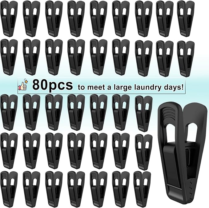 Hanger Clips Perfect for Velvet Hangers, Strong Plastic Clips Pant Skirt Hanger - Image 7