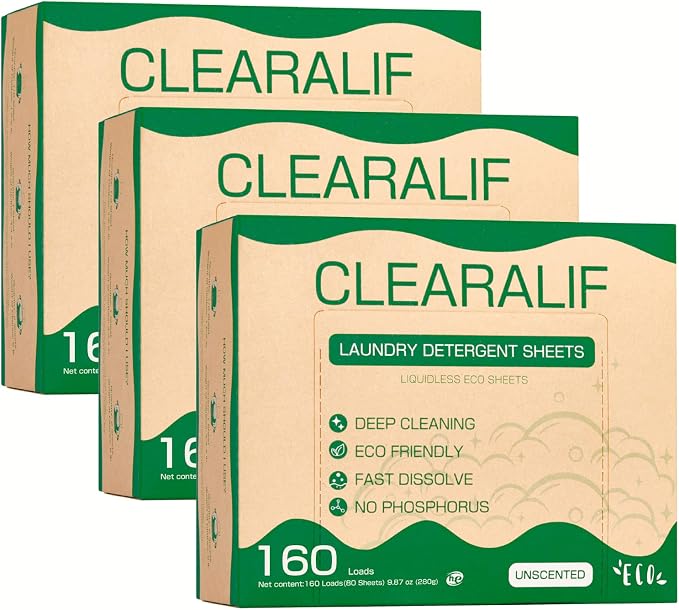 CLEARALIF Laundry Detergent Sheets, Apartments, Laundry Detergent Strips Eco by CLEARALIF