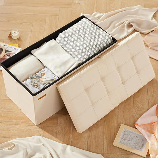 HAUSFRAU - 30 Inches Storage Ottoman Bench - Image 2
