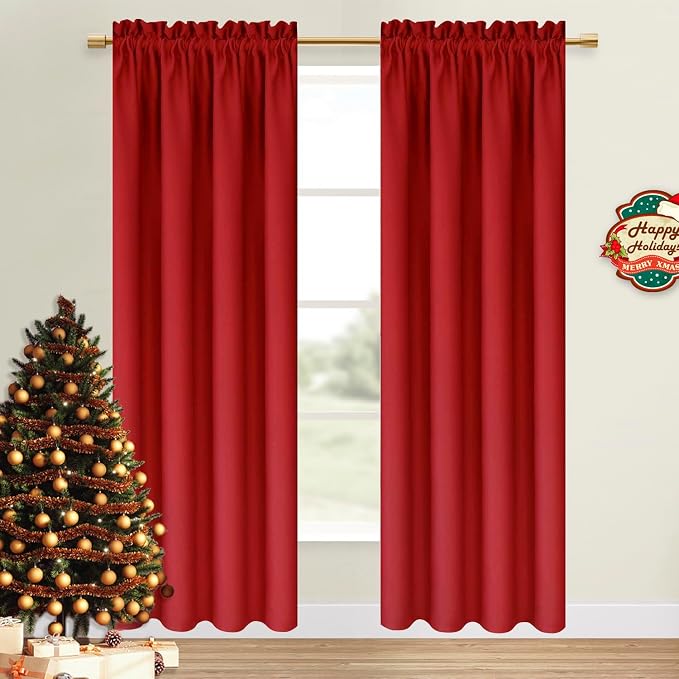 DWCN Christmas Blackout Curtains by DWCN