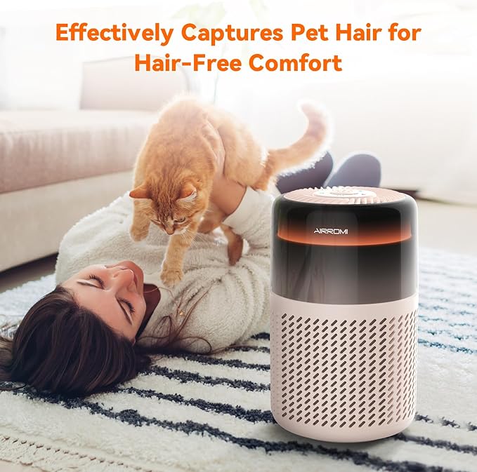 AIRROMI Air Purifier for Bedroom Home, HEPA Filter, Covers Upto 549 Ft² - Image 6