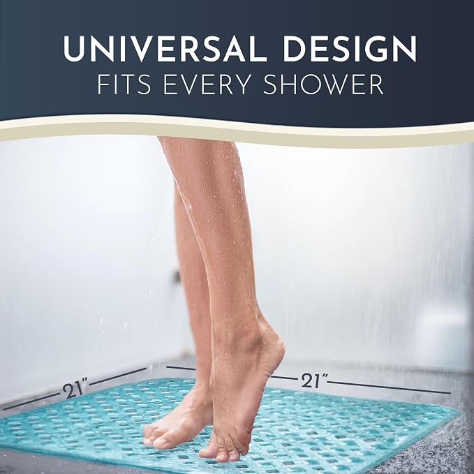 Homerella Anti Slip Shower Mat | Anti Mold Non Slip Bathtub Mat - Image 3