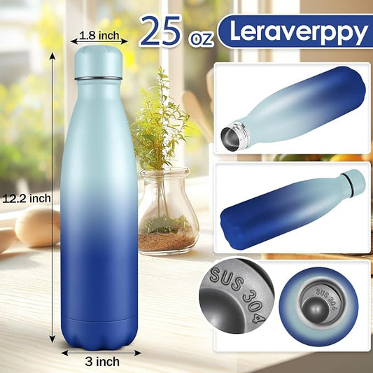 25oz Cola-Bottle Shaped Stainless Steel Leak-proof Water Bottle, Double Wall - Image 2