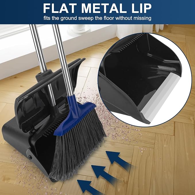 Kefanta Outdoor Heavy Duty 2 Brooms and Dustpan Set - Image 3