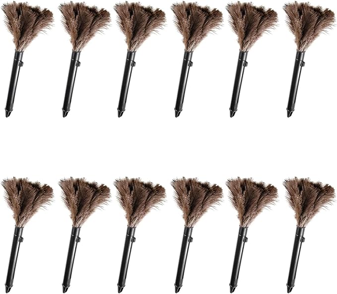 Retractable Feather Duster-Genuine Ostrich Feathers, Anti-Static, Reusable by FeelFunFeather