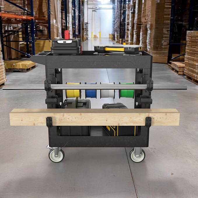 Heavy Duty Rolling Utility Cart - Image 6