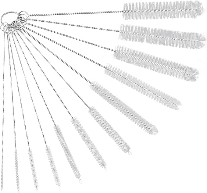Straw Cleaner Brush Set, 12-Piece 11.8 Inch Long Botthle Cleaning Brush by Ixiaoyoo