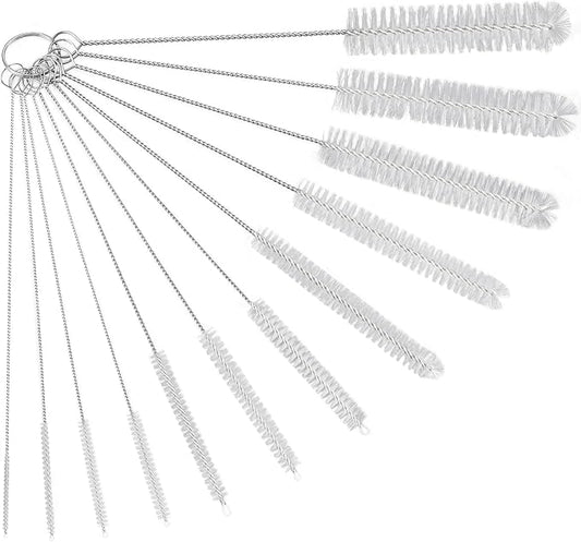 Straw Cleaner Brush Set, 12-Piece 11.8 Inch Long Botthle Cleaning Brush by Ixiaoyoo