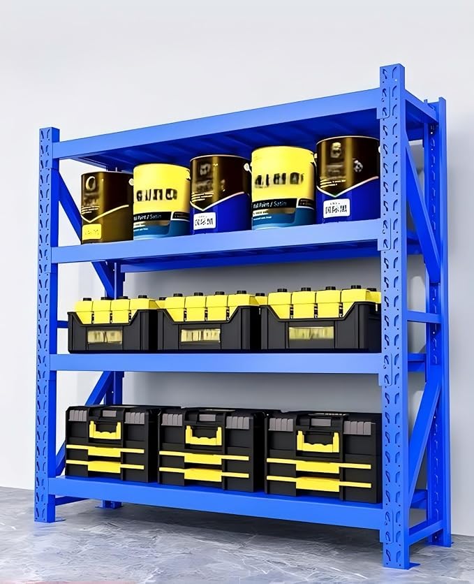 Storage Shelves Heavy Duty, Metal Garage Shelving Units, 4 Tier Storage Rack - Image 2