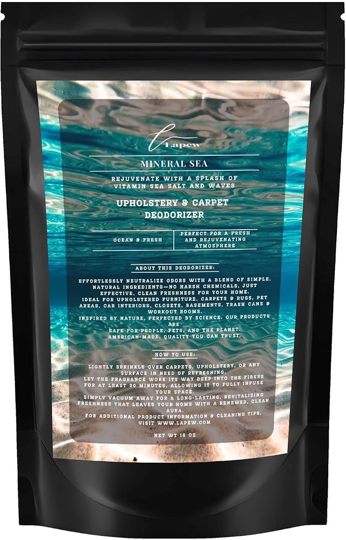 Mineral Sea Carpet Freshener Powder: Powerful Odor Eliminator by Lapew