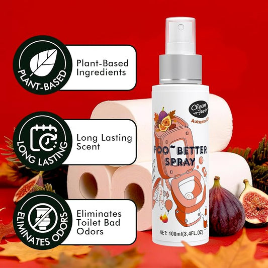 Clean-n-Fresh Toilet Spray, Autumn Air, Bathroom Odor Deodorizer, Air Fresheners - Image 2