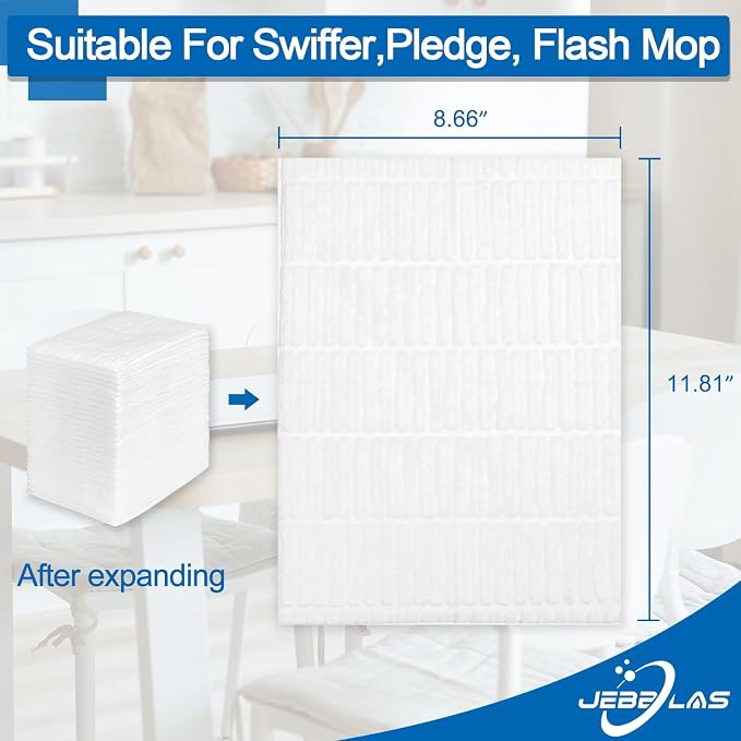 JEBBLAS Disposable Mop Cloth Dry Sweeping Pad - Image 4