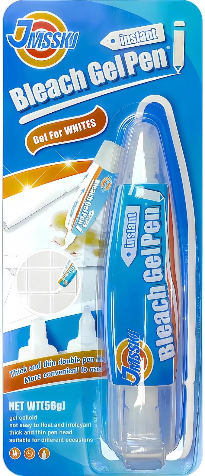 Bleach Pen, Bleach Pen For Clothing, Stain Remover Pen, Mold Stain Remover Gel by Jmsskj