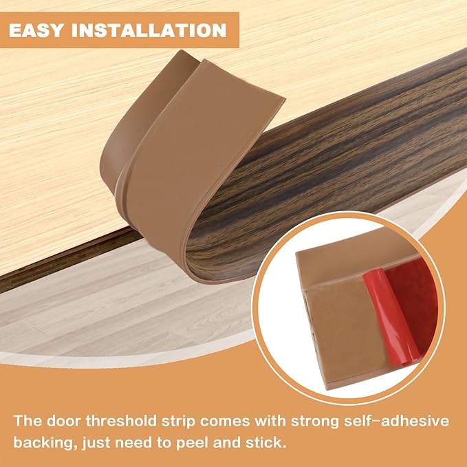 Vinyl Door Threshold Flooring Transition Strip Self Adhesive Carpet Edging Strip - Image 3