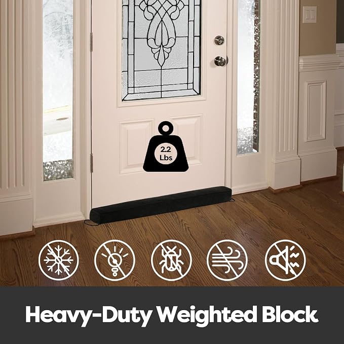 Comfyanno 38 Inch Weighted Door Draft Stopper - Image 3
