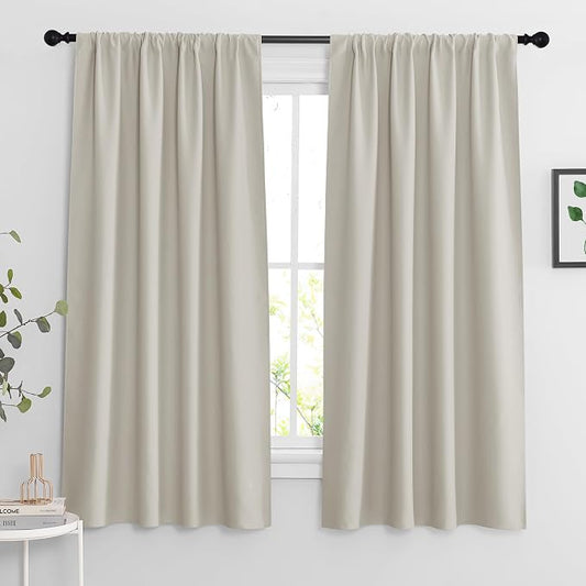 RYB HOME Blackout Curtains for Bedroom, Window Shades Thermal Insulating by RYBHOME