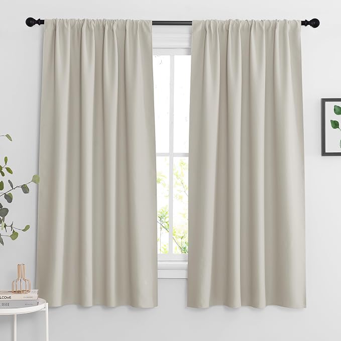 RYB HOME Curtains for Bedroom 84 inches Long, W 42 x L 84, 2 Panels by RYBHOME