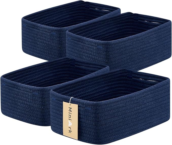 Small Storage Baskets for Organizing | Closet Organizer Bins | Shelf Toy Basket by MiniArkStorageBasketsHome