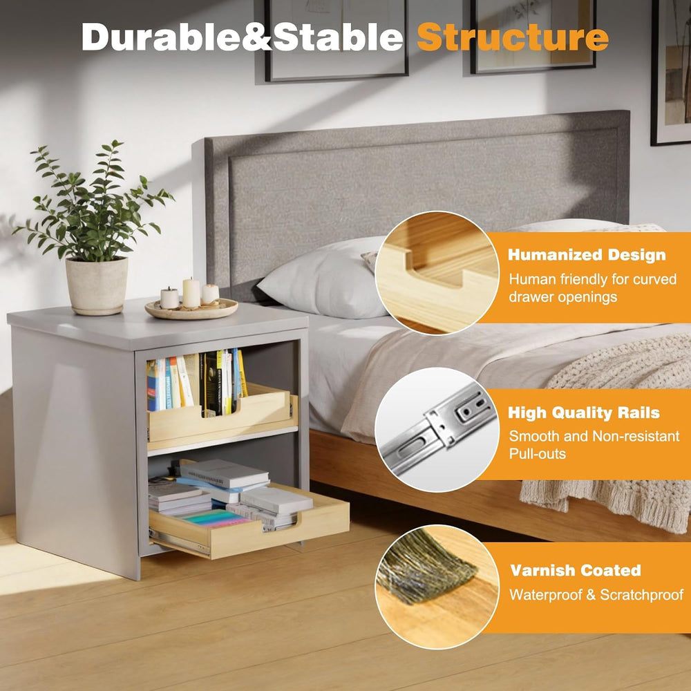 Pull Out Cabinet Organizer, 20''W×21''D Sliding Drawers for C...