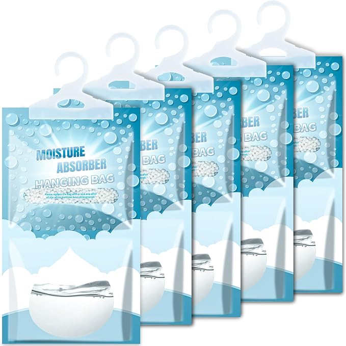 5 Pack Hanging Moisture Absorbers by Corodo