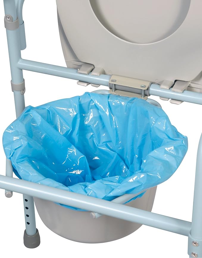 Carex Commode Liners, Toilet Seat Cover, Fits Most Commodes, Toilet Liners and - Image 3