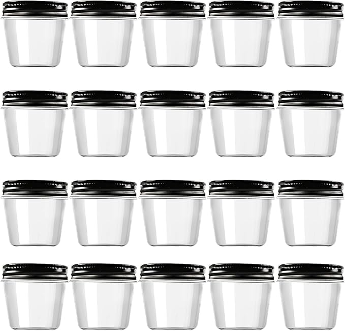 Novelinks 4 oz Clear Plastic Jars by novelinks