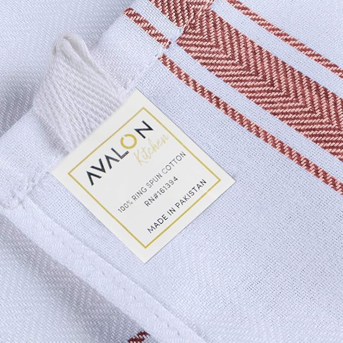 Dish Towels Set Size 15x25 Inch, 100% Cotton Soft & Absorbent Linen Kitchen - Image 7