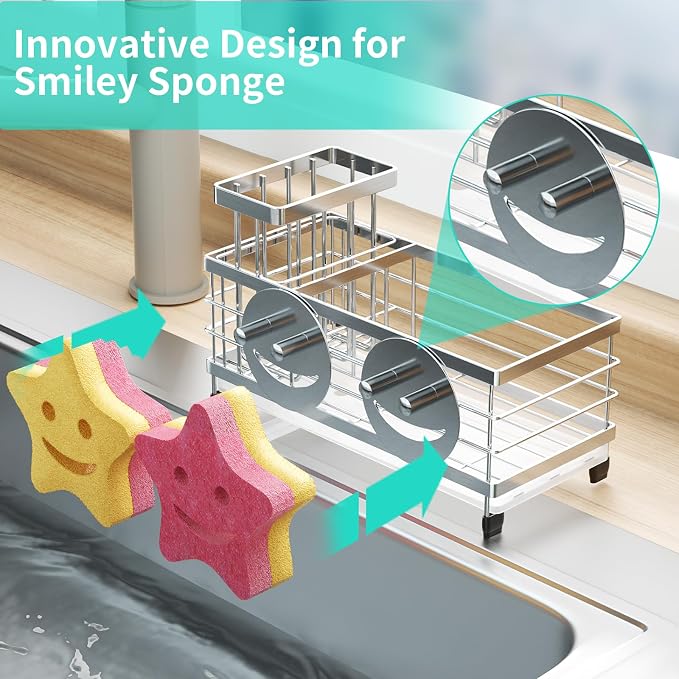 HapiRm Sink Caddy Sponge Holder - Image 2