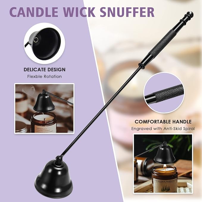 6 in 1 Candle Accessory Set, Candle Wick Trimmer Cutter, Candle Wick Dipper - Image 3