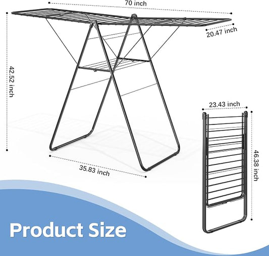 KINGBOARD Clothes Drying Rack Foldable, Drying Rack Clothing - Image 2