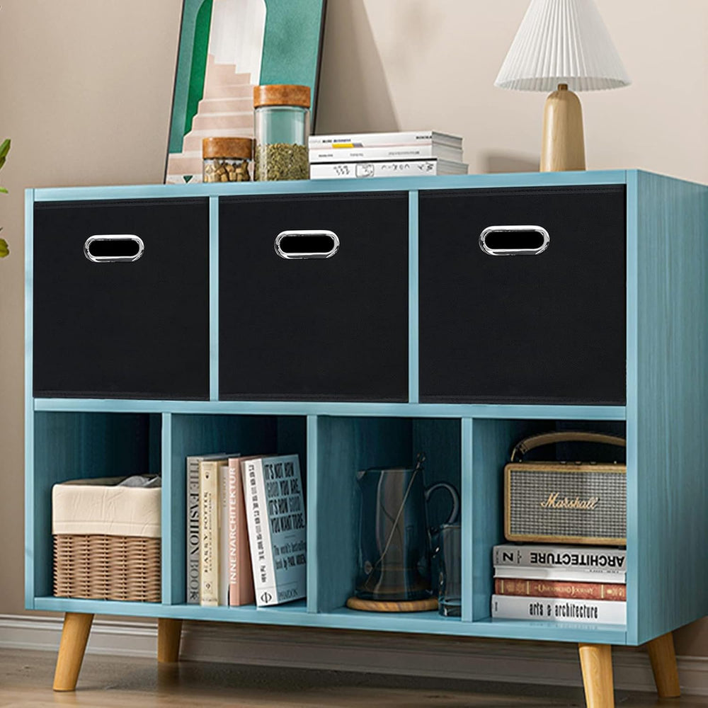 Fabric Cubby Storage Bins,13x13x13 Inches ,Cube Organizer Bin Foldable Storag...