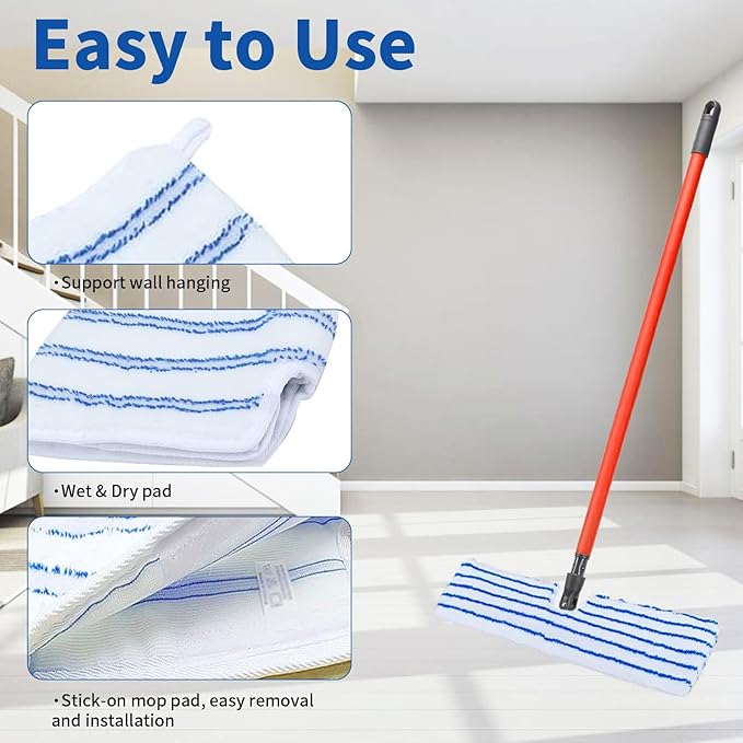 4 Pack Microfiber Mop Pads for O Cedar Mop Replace Head, Flip Mop Refills - Image 4