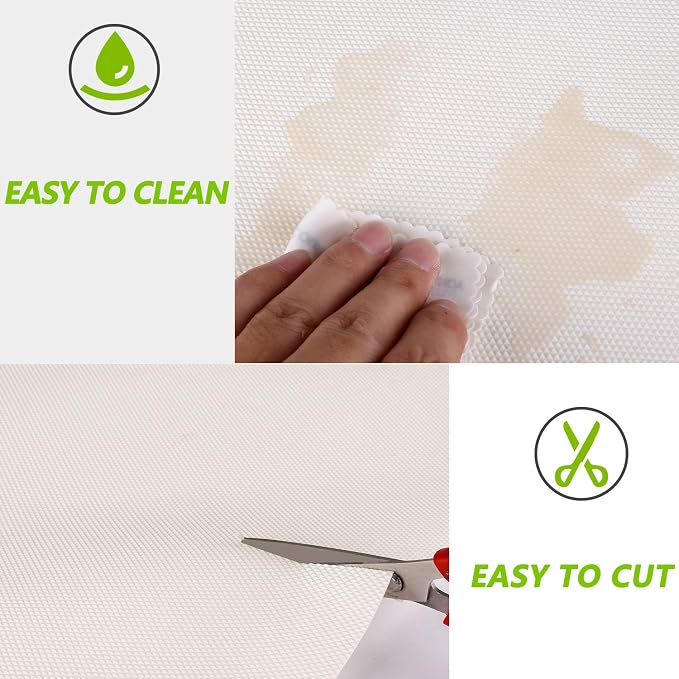 Kitchen Shelf Liner Drawer Liners, Non-Adhesive Refrigerator Liners Waterproof - Image 3