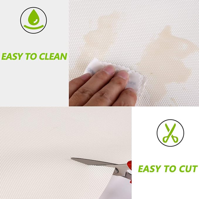 Kitchen Shelf Liner Drawer Liners, Non-Adhesive Refrigerator Liners Waterproof - Image 3