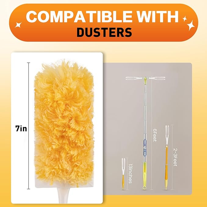 Heavy Duty Duster Refills, Unscented Disposable Dusters Kit - Image 4