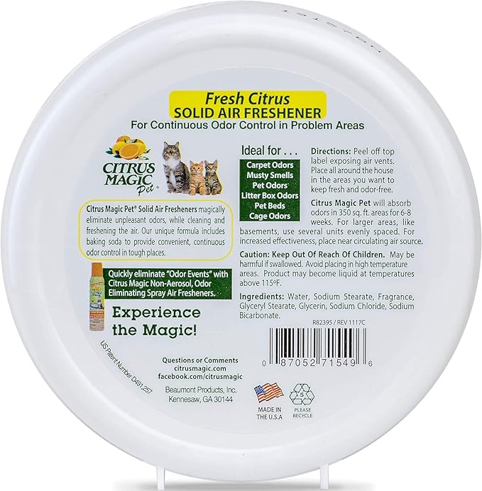 Citrus Magic Pet Odor Absorbing Solid Air Freshener - Image 2