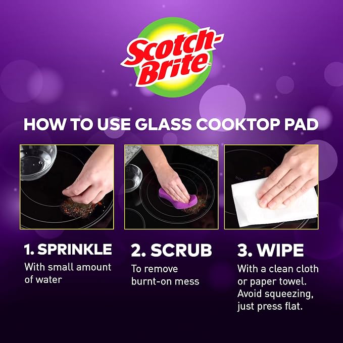 Scotch-Brite Glass Cooktop Pads, Scratch-Free & Non-Abrasive Scrubbers - Image 8
