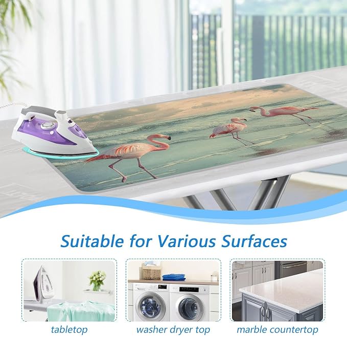Flamingo with Coastline Ironing Mat - Image 5