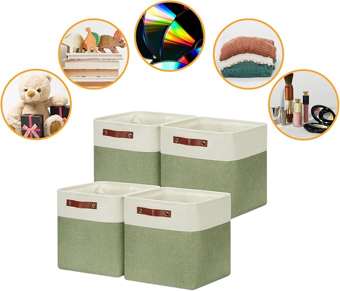 DULLEMELO Storage Basket, Linen Closet Organizers and Storage Baskets - Image 6