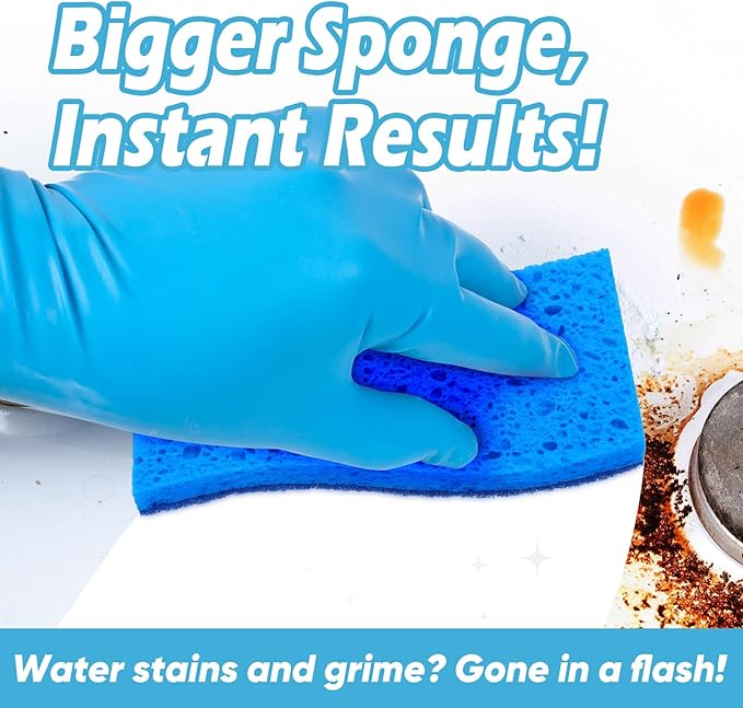 AIDEA XL Scrub Sponges Non-Scratch 12Count, Extra Large Sponges Kitchen - Image 3