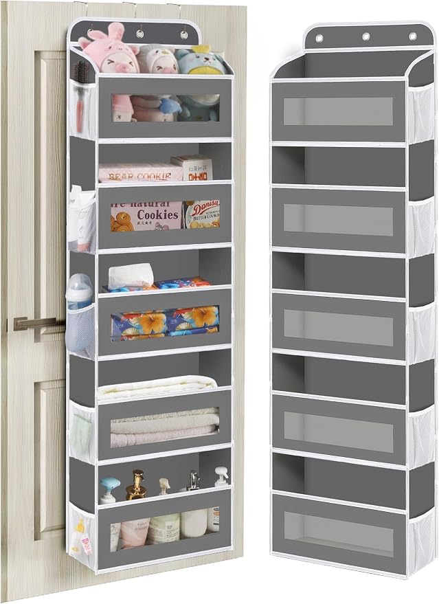 Over The Door Organizer, 5 Shelves Closet Door Hanging Organizer by StrongandOrganizer