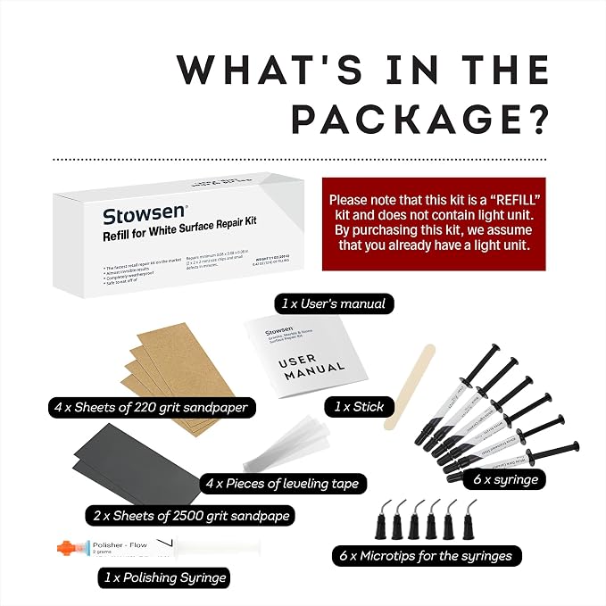 Refill for White Surface Repair Kit - Image 5