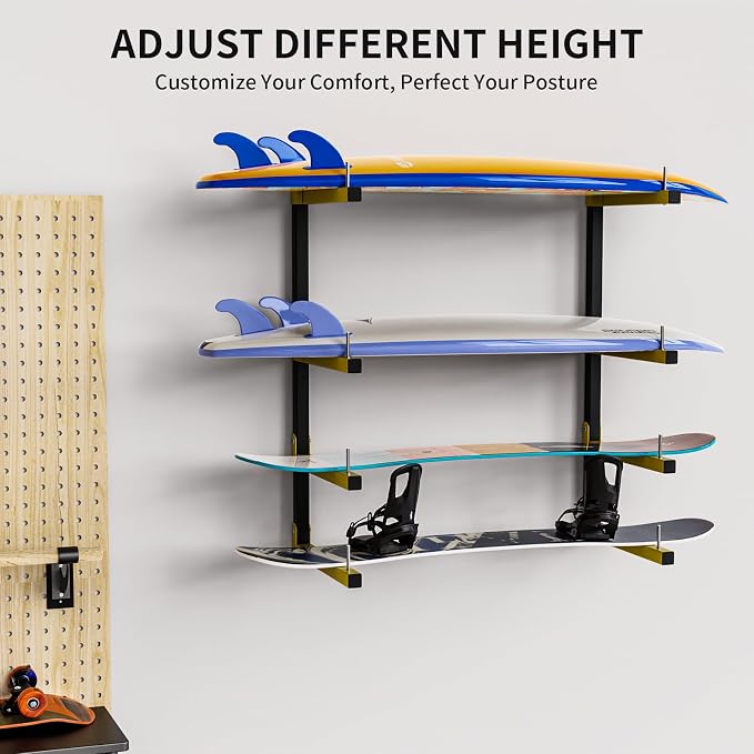 Lumber Storage Rack, Upgrade Cantilever Folding Lumber Rack Wall Mount - Image 7