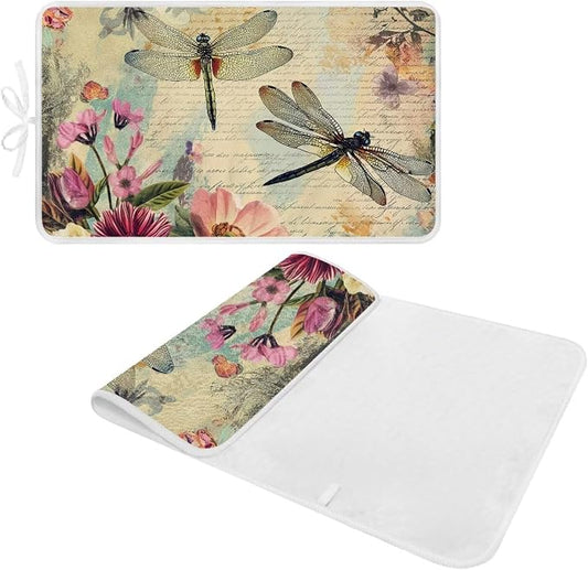 Vintage Ironing Pad Dragonfly Ironing Blanket Thick Travel Iron Pad Heat - Image 2