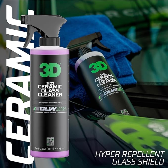 3D SiO2 Ceramic Glass Cleaner, GLW Series | Water & Rain Repellent | - Image 3