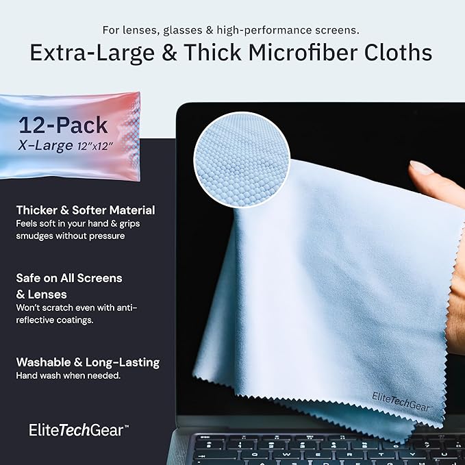 Elite Screens Microfiber Cleaning Cloth - Image 2