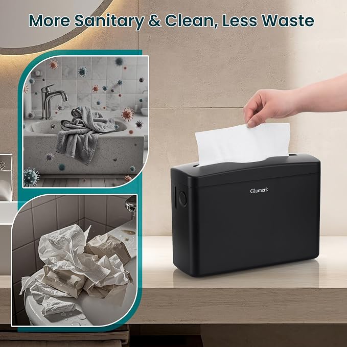 Paper Towel Dispenser Countertop, Compact Trifold Multifold Z Fold Hand Towel - Image 2